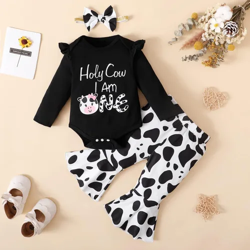 Vista 23 de Traje de primer cumpleaños para niña - Holy Cow I'm One