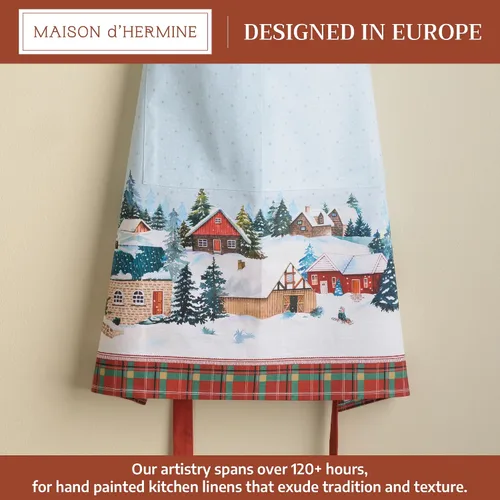 Vista 1081 de Maison d' Hermine Delantales para mujer con bolsillo, 100% algodón (27.50 x 31.50 pulgadas)