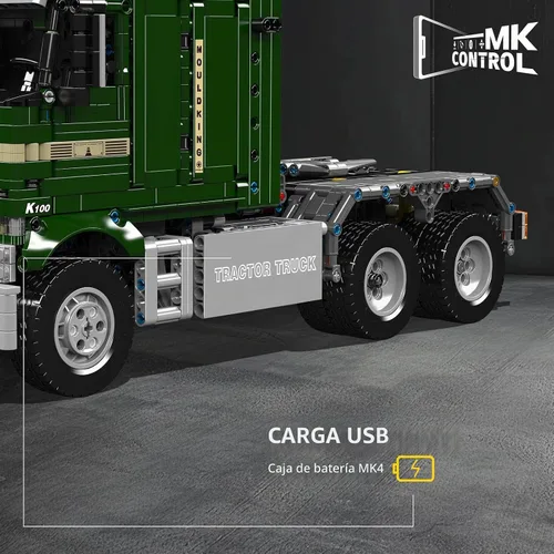 Vista 7 de Mould King Kit de bloques de camión de tractor, modelo MOC de bloques de construcción para construir, regalo para entusiastas de las colecciones