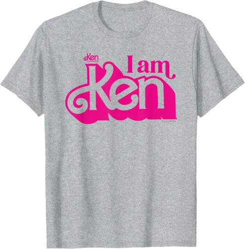Vista 4 de Camisetas y camisetas de Barbie The Movie I Am Ken para hombres y mujeres Negro