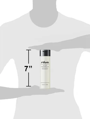 Vista 7 de Raya Gel limpiador facial activo (G-107), limpiador de control de aceite con AHA y BHA, gel de poros profundos para pieles grasas y resquebrajadas