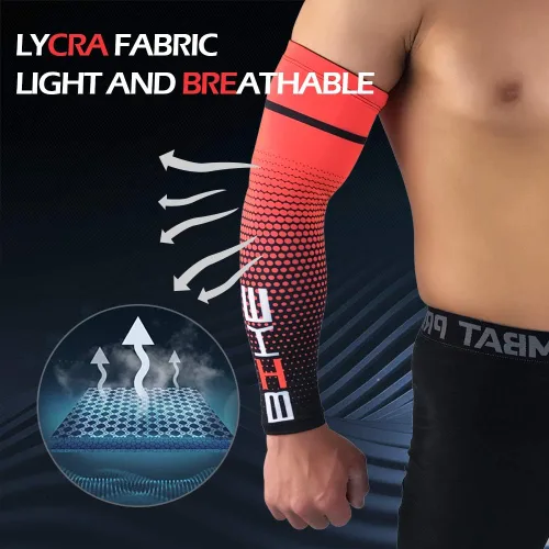 Vista 2 de Manga de brazo de enfriamiento de protección solar UV para hombres y mujeres, manga deportiva para ciclismo, golf, correr, baloncesto