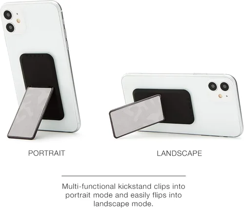 Vista 5 de HANDL New York Agarre y soporte de mango de camuflaje gris para smartphone
