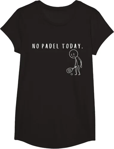 Vista 6 de No Padel Today Funny Padel Stickman Padel Playera Jugador de Tenis