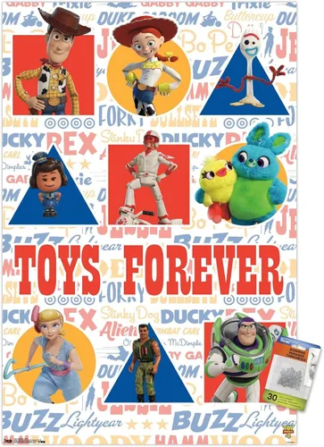 Vista 7 de Disney Pixar Toy Story 4 - Póster de pared con pasadores