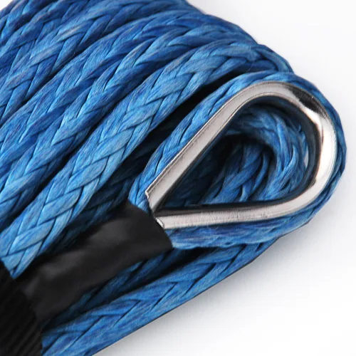 Vista 7 de Cable de cuerda sintética del torno con gancho para ATV UTV SUV KFI, recupero, repuesto, Azul