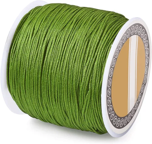 Vista 44 de Cheriswelry 8 rollos de 49 yardas/rollo de 0.031 in de hilo de nailon para macramé, cordón de nudo chino para pulsera tejida personalizada