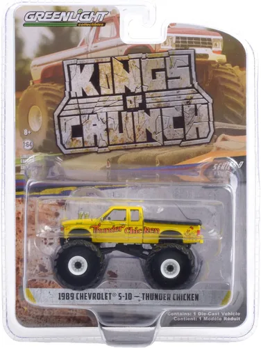 Vista 3 de Greenlight 1989 Chevy S-10 Thunder Chicken, [Amarillo] Kings of Crunch Series 9