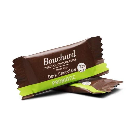 Vista 3 de Bouchard Probióticos Belga Chocolate Oscuro 72% Cacao (1.1 LB / 500 G)