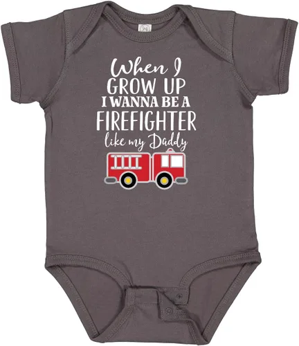 Vista 20 de inktastic Body de bebé Future Firefighter Like Daddy