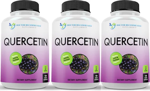 Vista 7 de DOCTOR RECOMMENDED SUPPLEMENTS Quercetina 1000 mg por porción – 120 cápsulas vegetales, suplemento vitamínico, suministro de 60 días