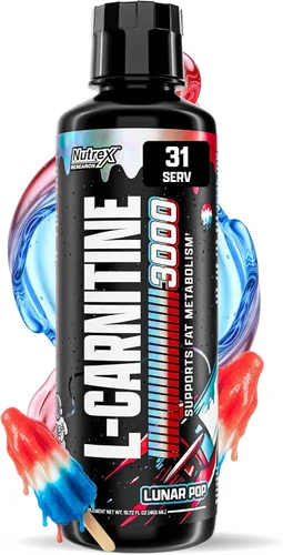Vista 10 de Nutrex Research L-Carnitina 3000 (31 porciones, Berry Blast) Disparos líquidos, sin estimulantes Apoya la recuperación muscular para hombres