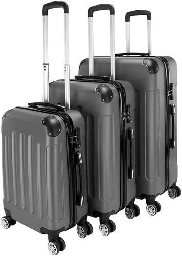 Vista 57 de Juego de equipaje de 3 piezas – Maletas con ruedas giratorias multidireccionales – Bolsa de viaje Maleta ABS con bloqueo TSA – Maletas de carcasa