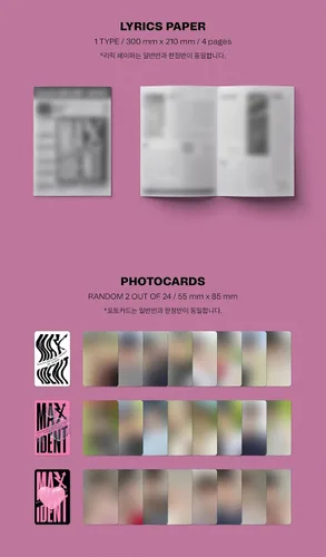 Vista 4 de Dreamus Stray Kids - MAXIDENT [Edición estándar] Álbum+Beneficio de reserva (HEART ver.) (SMK1348)