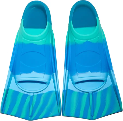 Vista 21 de Aletas de natación para niños, aletas cortas para niños y jóvenes, aletas de natación para entrenamiento de natación para niños, niñas, niños