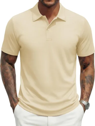 Vista 13 de MAGNIVIT Mens Polo Shirts Short Sleeve Moisture Wicking Breathable UPF80+ Casual & Athletic Collared Golf Shirts