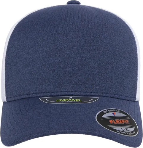 Vista 10 de Flexfit Melange Unipanel Trucker Cap Negro