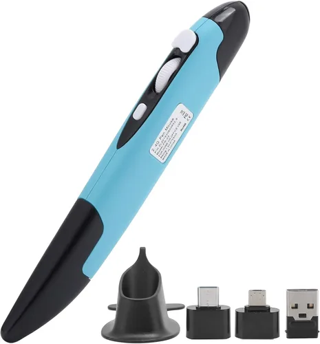 Vista 6 de CCYLEZ Pluma óptica, Pluma portátil, 2.4GHz Pen óptico USB Notebook Ratón, Computadoras de escritorio Smart TVs Pen Universal PR 03