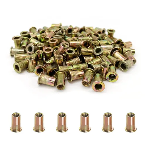 Vista 9 de Kit surtido de tuercas de remache de acero inoxidable de 50 piezas, tuercas de remache de acero inoxidable 1/4"-20