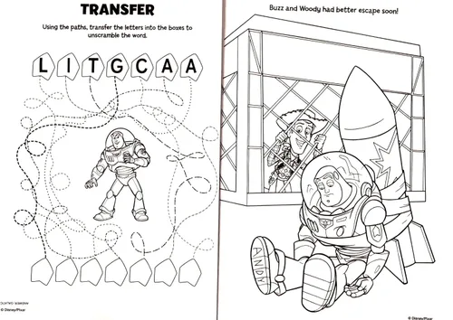 Vista 2 de Pixar Disney Toy Story - Libro gigante para colorear y actividades - 192 páginas