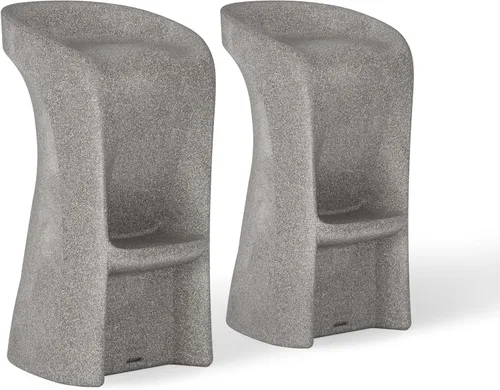 Vista 14 de Ledge Lounger Taburetes de bar para piscina, en agua, juego de 2, bajo el Nube