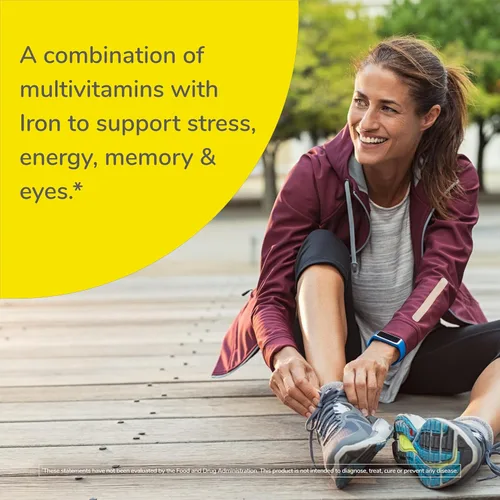 Vista 6 de Twinlab Daily One Caps Suplemento multivitamínico y mineral con hierro, 180 cápsulas