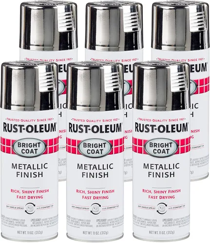 Vista 16 de Rust-Oleum 7715830 Stops Rust Bright Coat Pintura en Aerosol Metálica, 11 Oz, Aluminio