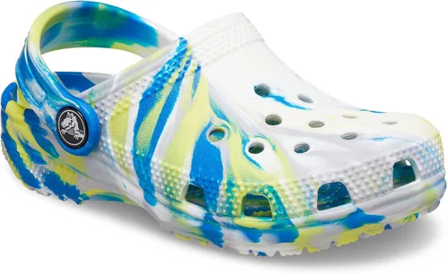 Vista 2 de Crocs - Zuecos clásicos para niños, diseño de teñido anudado jaspeado