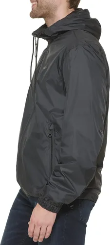 Vista 3 de Calvin Klein Abrigo de forro polar con capucha, chaqueta de plumón para hombre