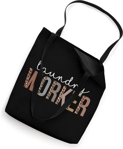 Vista 2 de Leopard Laundry Worker Appreciation - Bolsa de mano para trabajadores de la salud