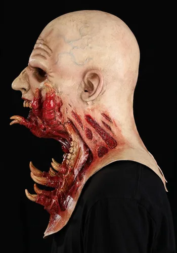 Vista 5 de Fun Costumes Máscaras de anfitrión para adultos Máscara de anfitrión moldeada de látex con relleno de espuma, máscaras inmortales para disfraces