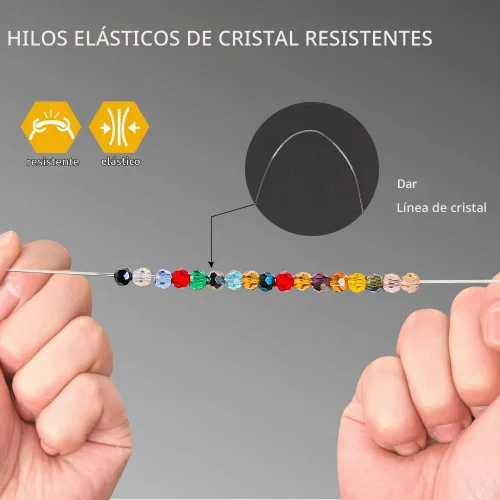 Vista 6 de Cuentas redondas de vidrio de 0.157 in para hacer joyas, color AB, 1500 cuentas espaciadoras de cristal para pulseras, collares, accesorios Cuentas