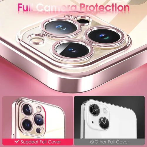Vista 354 de Supdeal Funda cristalina transparente para iPhone 11, [No se amarillea] [Protección de la cámara] [Probado contra caídas de grado militar] Funda