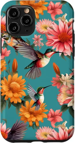 Vista 29 de Funda para iPhone 17 de colibríes en vuelo