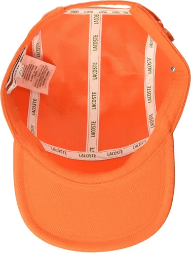 Vista 3 de Lacoste Gorra Girolle de algodón Piqué Side Mini Croc para hombre, grande, naranja
