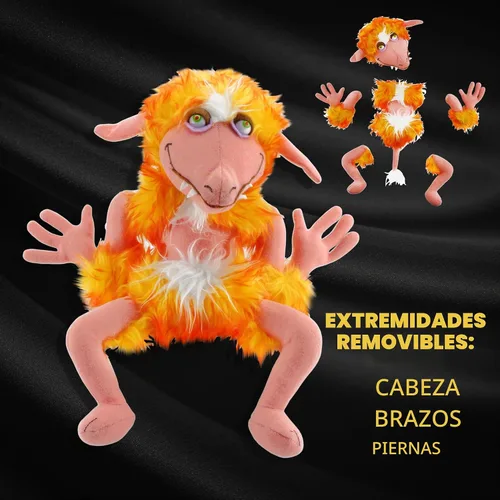 Vista 7 de Toy Vault Jim Henson Muñeco de felpa Firey de Laberinto
