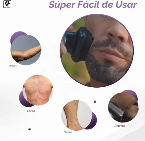 Vista 4 de Skull Shaver One Lion Silver PRO - Afeitadora de aluminio para hombre, inalámbrica