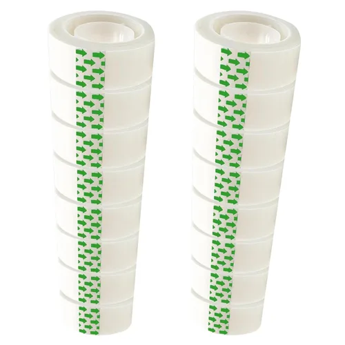 Vista 8 de 12 rollos de repuestos de cinta transparente cada Rol de 1 pulgada Corel 3/4 x 980 pulgadas, para escuela, oficina, hogar.
