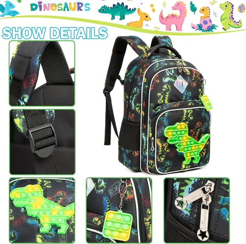 Vista 4 de Mochila para niñas de primaria preescolar para niños de la lonchera para la escuela