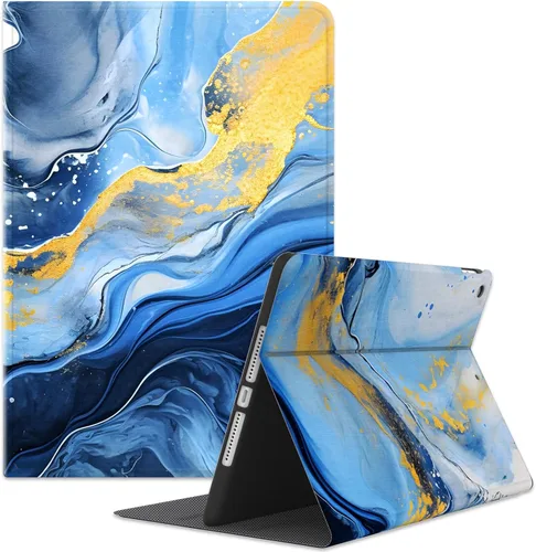 Vista 12 de Funda para iPad de 9ª/8ª/7ª generación 2021/2020/2019 de 10.2 pulgadas, soporte de visión multiángulo de 10.2 pulgadas, funda Folio Smart Auto Negro