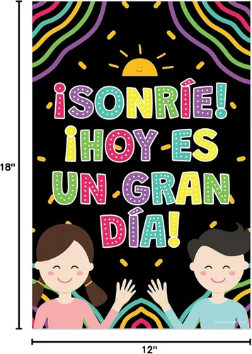 Vista 10 de Quarterhouse Paquete de 10 carteles motivacionales en español (ilustrados), materiales de aprendizaje en el aula de español para estudiantes