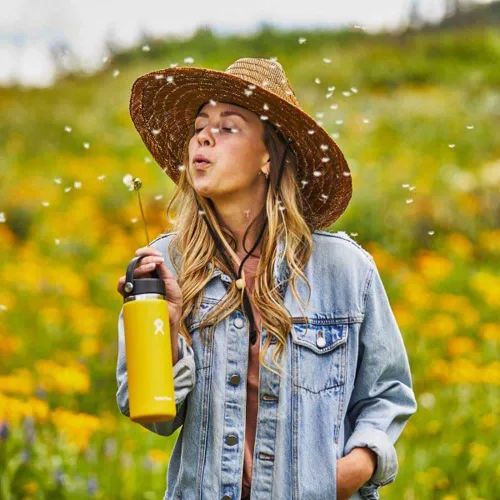 Vista 2 de Hydro Flask - Botella de boca ancha con tapa Flex