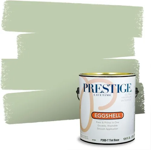 Vista 104 de Prestige Paints - 2 en 1, pintura base y pintura de exterior, E100-N-735BM