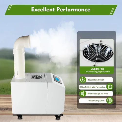 Vista 5 de Humidifer agrícola industrial ultrasónico humidificador comercial para plantas de gran volumen (6.6 lbs/H) automático ultrasónico Mist Maker 160M³/H