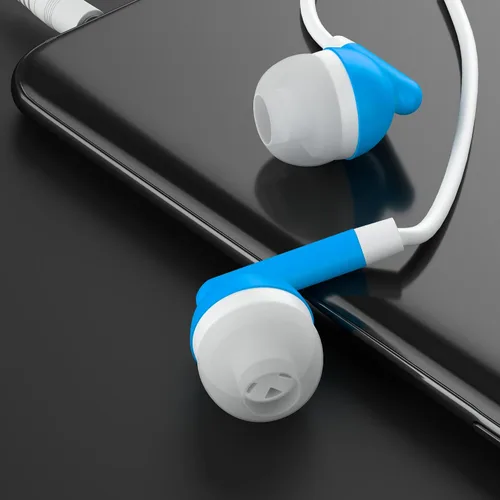 Vista 5 de Maeline Auriculares a granel con micrófono, auriculares intrauditivos con aislamiento de ruido, control de volumen con cable de 0.138 in