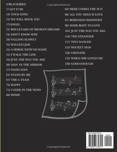 Vista 2 de Pop Hit Piano Sheet Music - Adult Beginnes Solo Piano Top 30 Most Popular Song, Simple Piano Music Books
