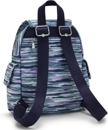 Vista 5 de Kipling Mochila estampada City Pack, Rayas de pincel
