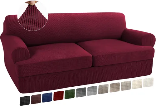 Vista 75 de Turquoize Funda para sillón con cojín en forma de T para sala de estar, funda elástica para sofá, funda suave para sillón, fundas de muebles
