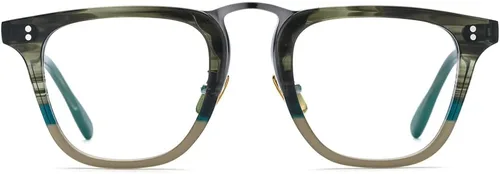 Vista 11 de HEPIDEM Marco de gafas de acetato para mujer, gafas cuadradas vintage para hombre, gafas ópticas