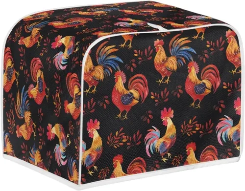 Vista 42 de Dolyues Beach Toaster Cover 2 Slice Universal Size Microwave Oven Dustproof Cover Women Gift Small Bread Cover with Portable Handle